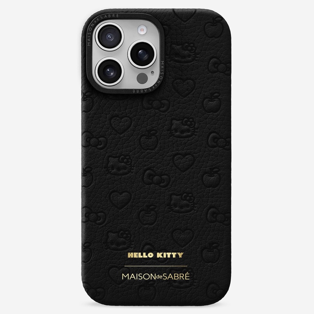 BNIB Maison de Sabre Hello Kitty Leather iPhone 16 Pro Case - Picture 4 of 5